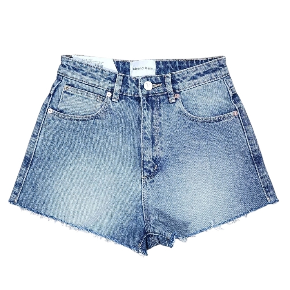 ABRAND Jeans High Waisted Relaxed Jean Shorts Cutoff In Dylan Womens 24